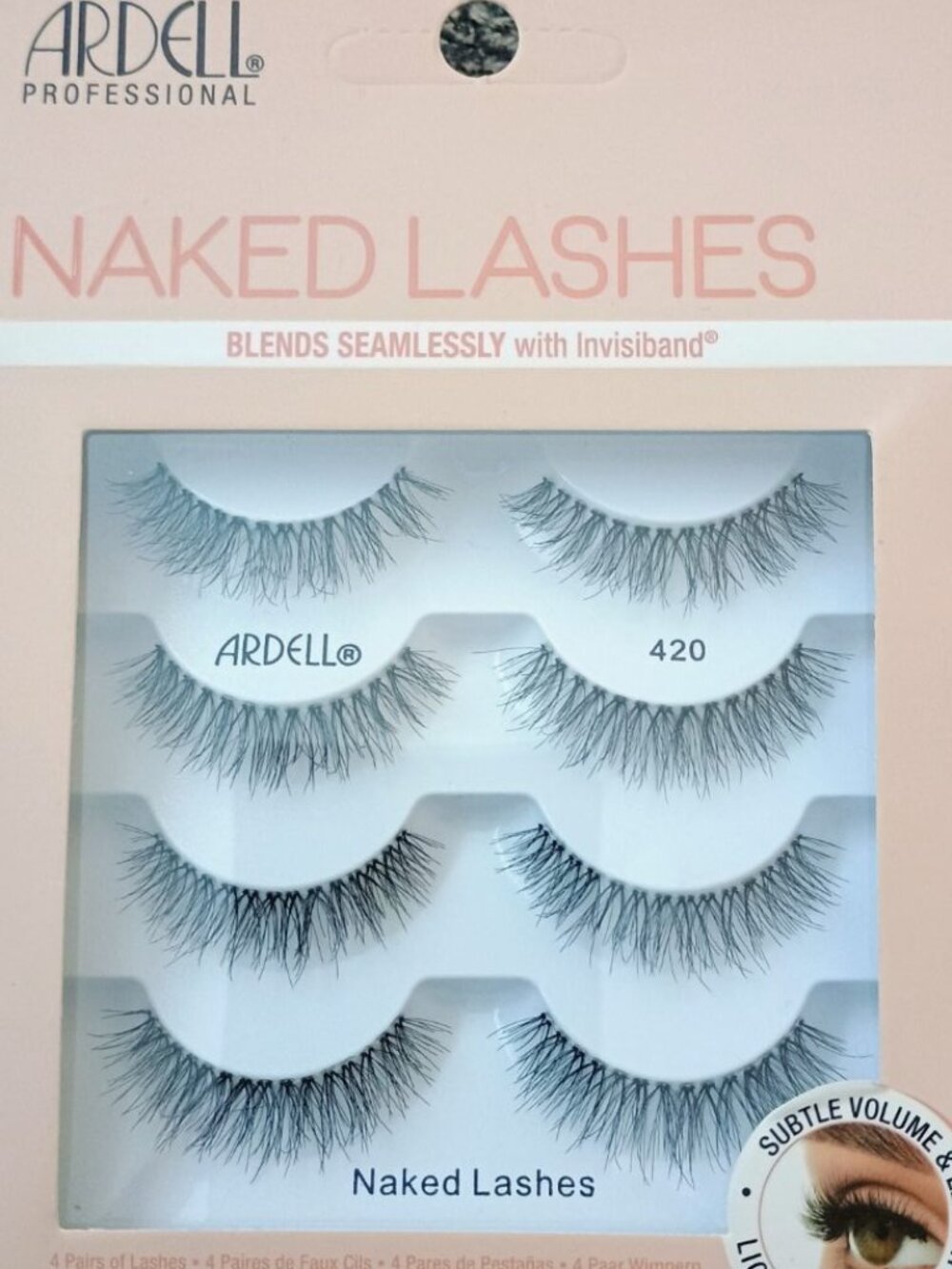 👀👀BNIB ARDELL NAKED LASHES #420 4 PAIRS